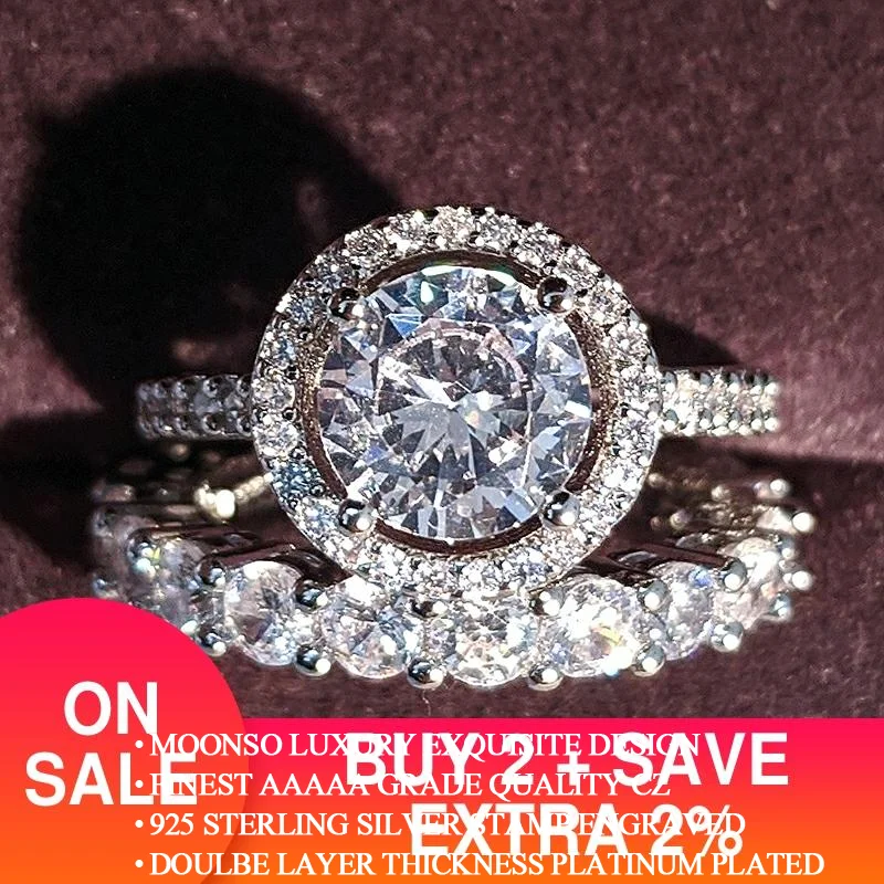 Набор обручальных колец для невесты серебристого цвета обручальное кольцо