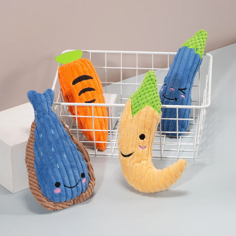 

Dog Plush Toys Squeaky Toys,Chewers Puppy Teething and Small Medium and Large Dogs Machine Washable Soft Teeth Clean Dog Toys