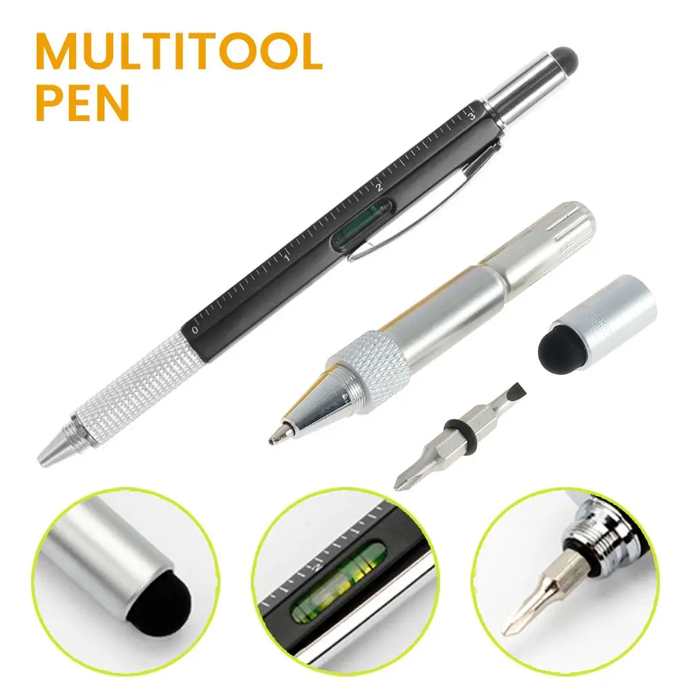 Construction Tools Spirit Level Screwdriver Ballpoint Pen Ruler Gadgets Multi-functional Capacitive