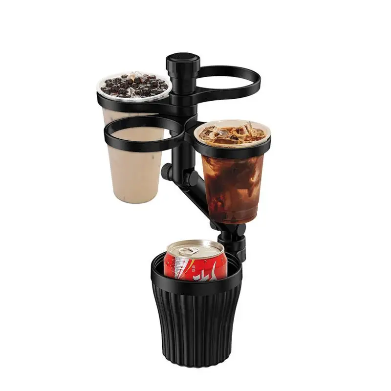 

Car Cup Holder Tray Multi-Functional Cup Holder Tray With 360 Degree Function Space-Saving Car Mount Organizer Suitable For