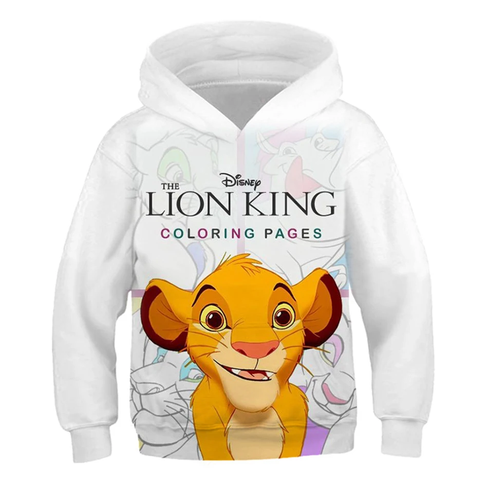 New Spring Autumn Teen Kids Cartoon Print Hoodies Children Funny Mickey Mouse Minnie Hooded Sweatshirt Boy Girl Stitch Pullover