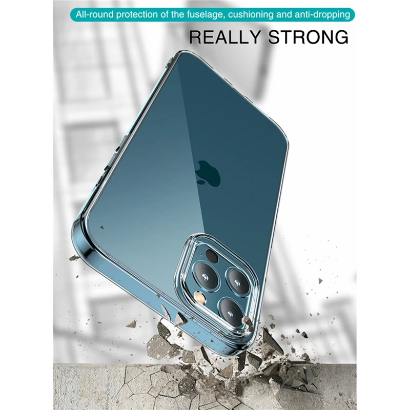 Ультратонкий Прозрачный чехол для iPhone 14 12 11 13 Pro Max силиконовый мягкий из ТПУ X XS XR 8