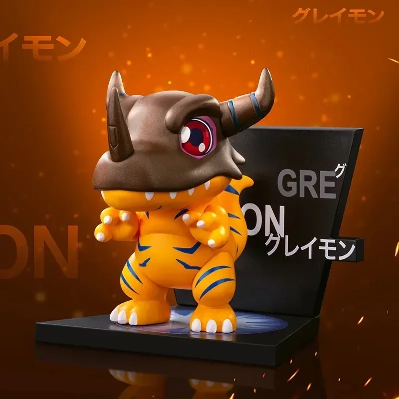 Фото POP MART Digimon Adventure Магнит на холодильник Серия слепая коробка Mystery Box Kawaii украшения фигурки домашний декор настольная модель куклы №2