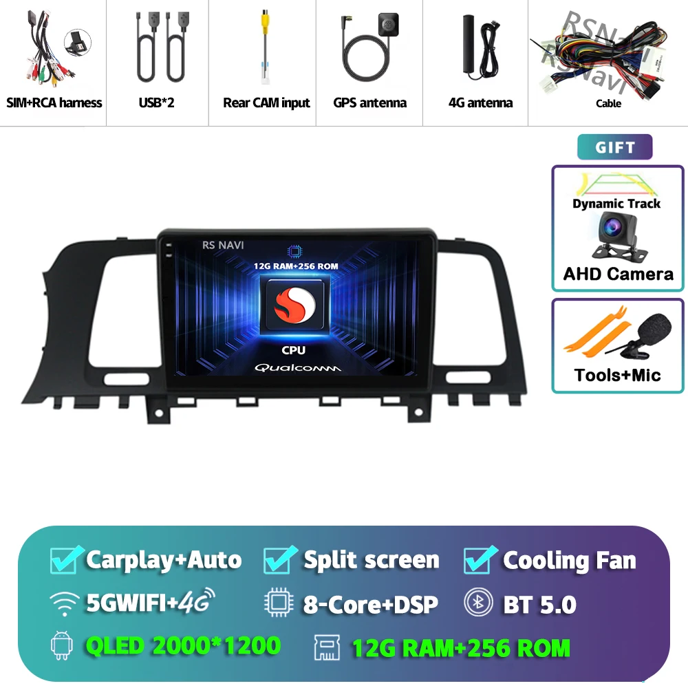 

Android 15 Carplay Auto 2K экран автомобильный радиоприемник мультимедийный плеер для Nissan Murano Z51 2008-2016 авторадио стерео 2din головное устройство