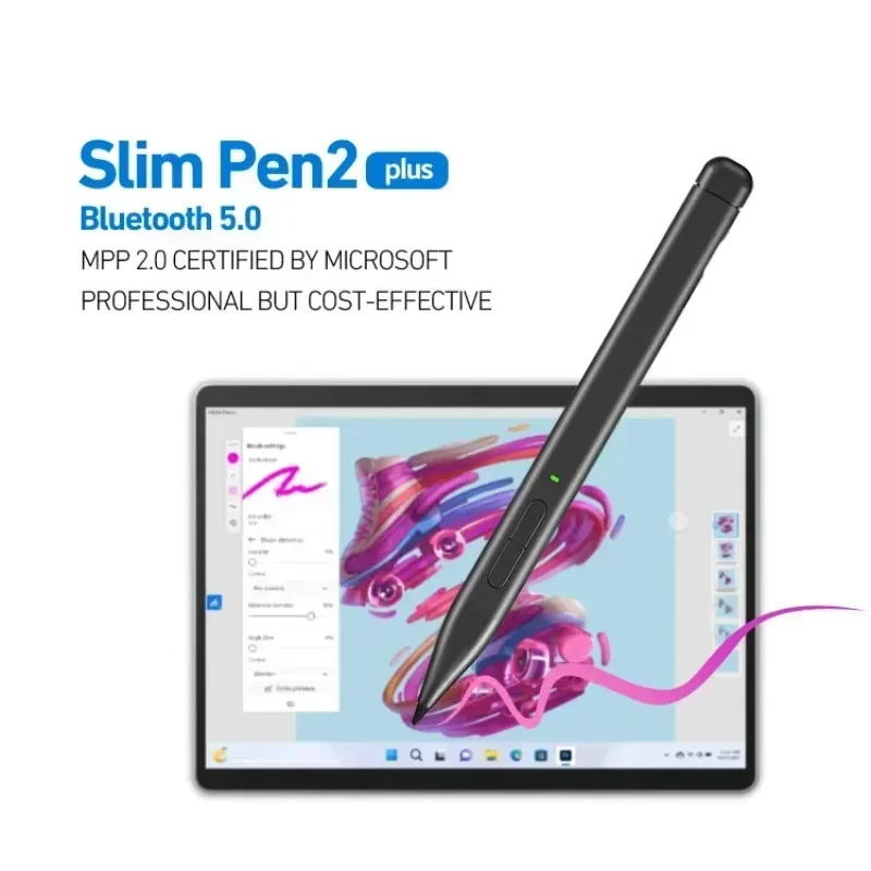 Фото Тонкая ручка 2 для Microsoft Surface Pro 10, 8, 9, 4096, чернильный стилус с функцией Palm Rejection, карандаш для Surface Laptop Studio 2 Duo 2 Asus Hp Dell №2