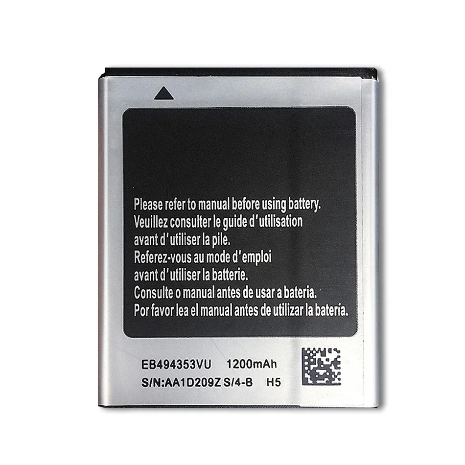 1200 мАч EB 494353 Аккумулятор VU для мобильного телефона Samsung Galaxy Mini GT S5570 S5250 S5330 S5750 S7230