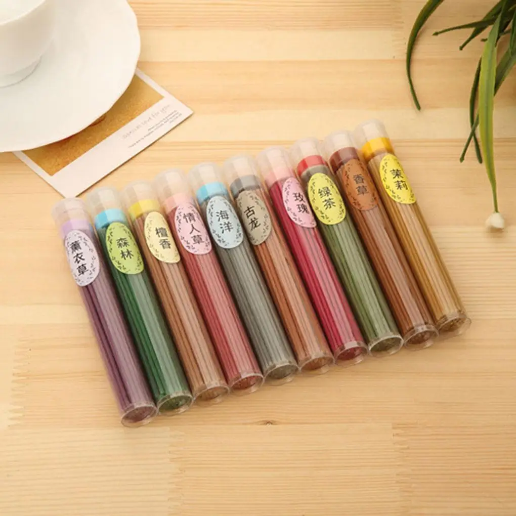 

60 Sticks Incense Burner Natural Aroma Clean Air Indoor Spices Sandalwood Rose tower Incense burners Air Freshener Aromatherapy