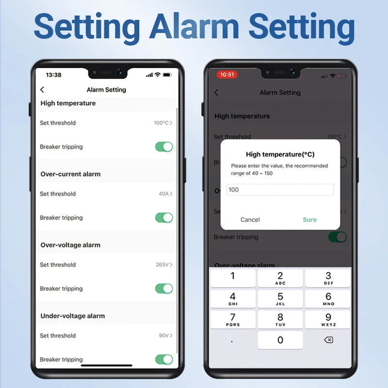 Умный автоматический выключатель Tuya Wi-Fi с измерением 1P1-63A таймер энергии кВтч для