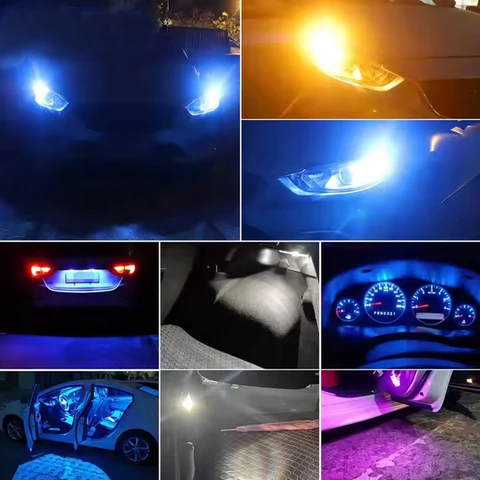 1 шт. T10 W5W линза Светодиодная стробоскопическая лампа 194 WY5W Мигающая внутренняя парковочная лампа для чтения номерного знака 12 В Автомобильный задний фонарь