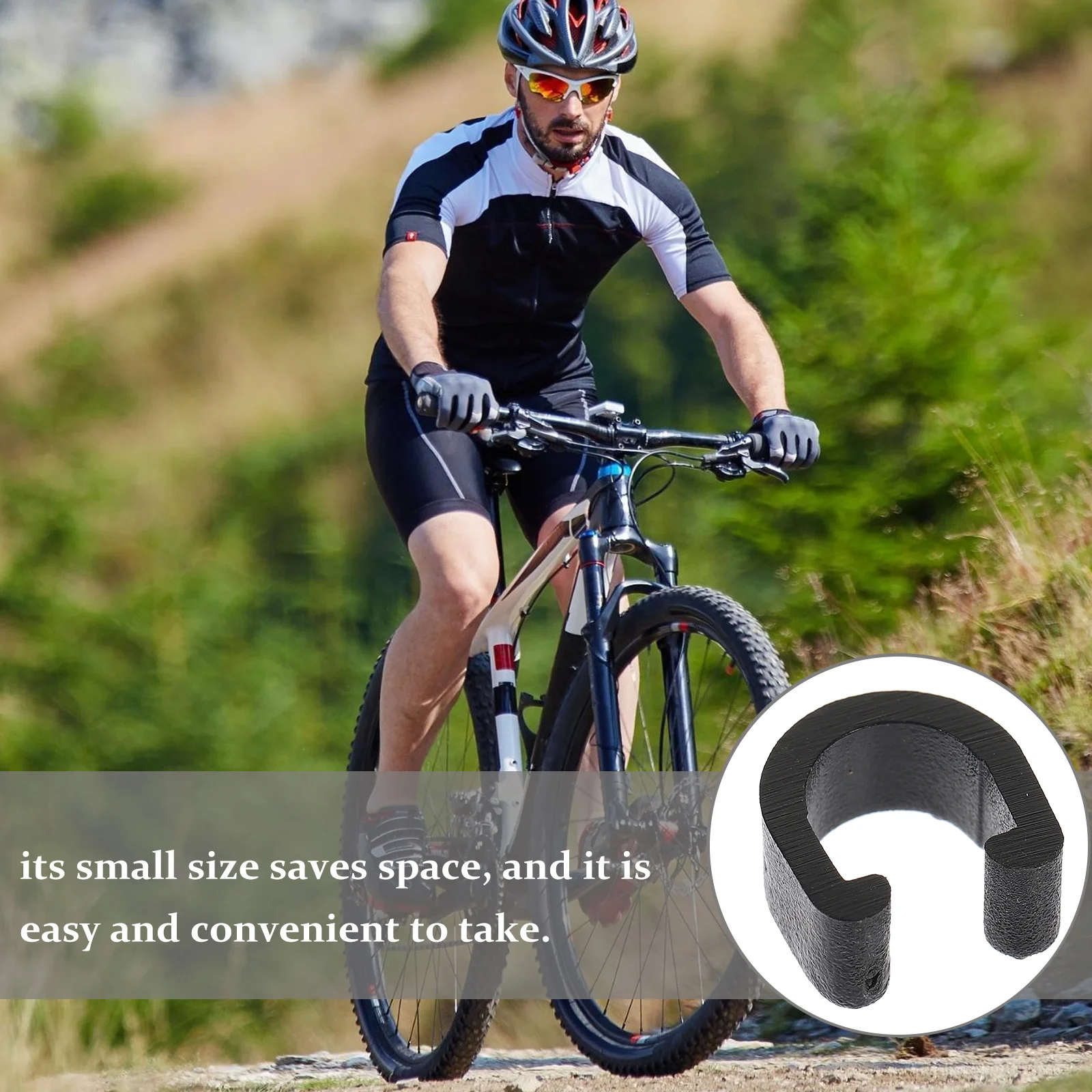 50 шт. велосипедная рама с фиксированной пряжкой кабельный зажим шт./компл.