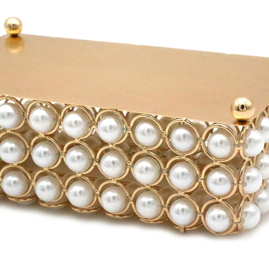 

Iron Art Simulation Pearl Tissue Box for Bathroom Countertops Kitchen Desks