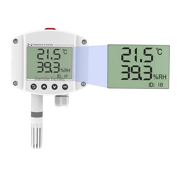 

Wall-Mount LCD Display Temperature Sensor 485 Industry Temperature Humidity Sensor