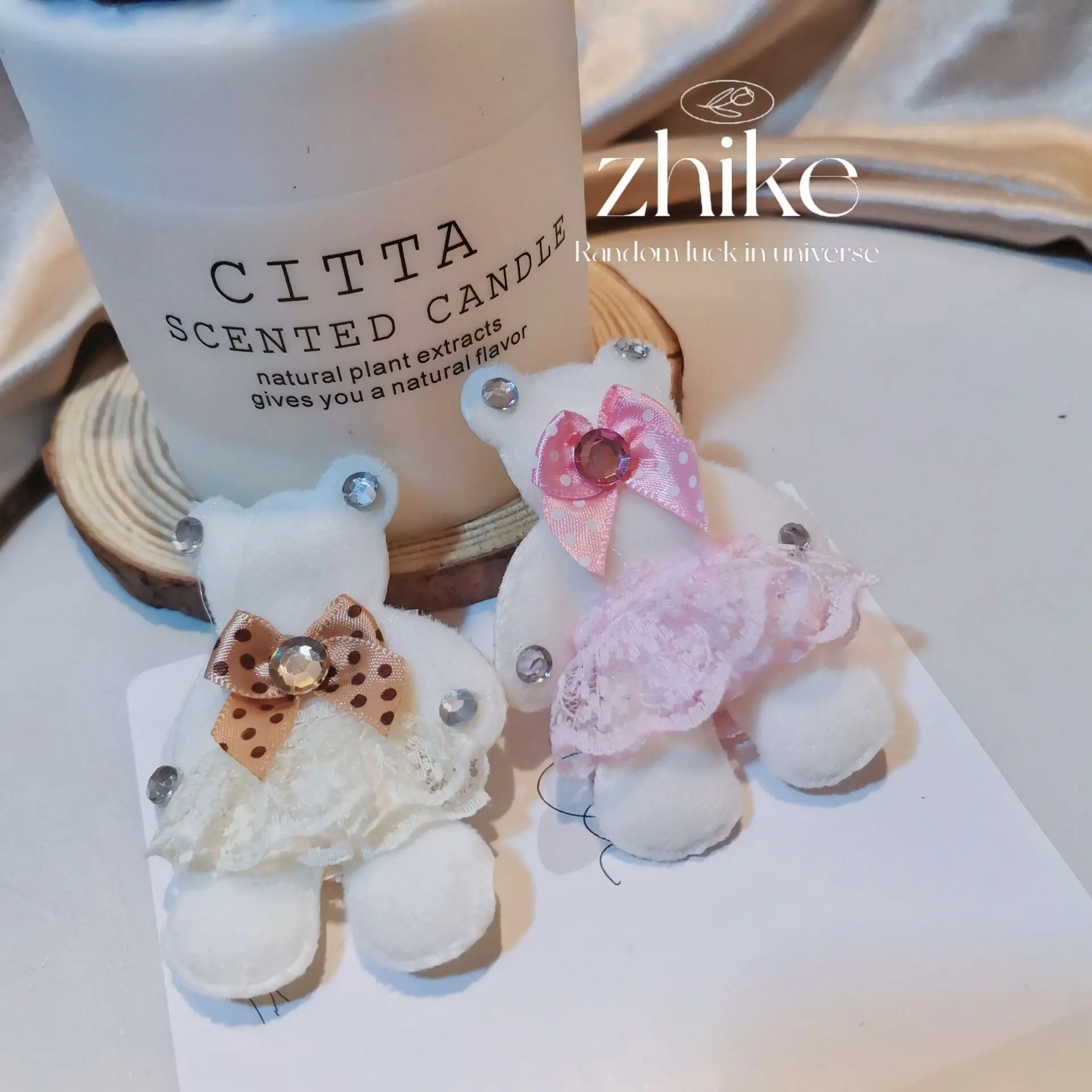 5 шт. новинка сделай сам кукольный медведь тканевые наклейки детская одежда