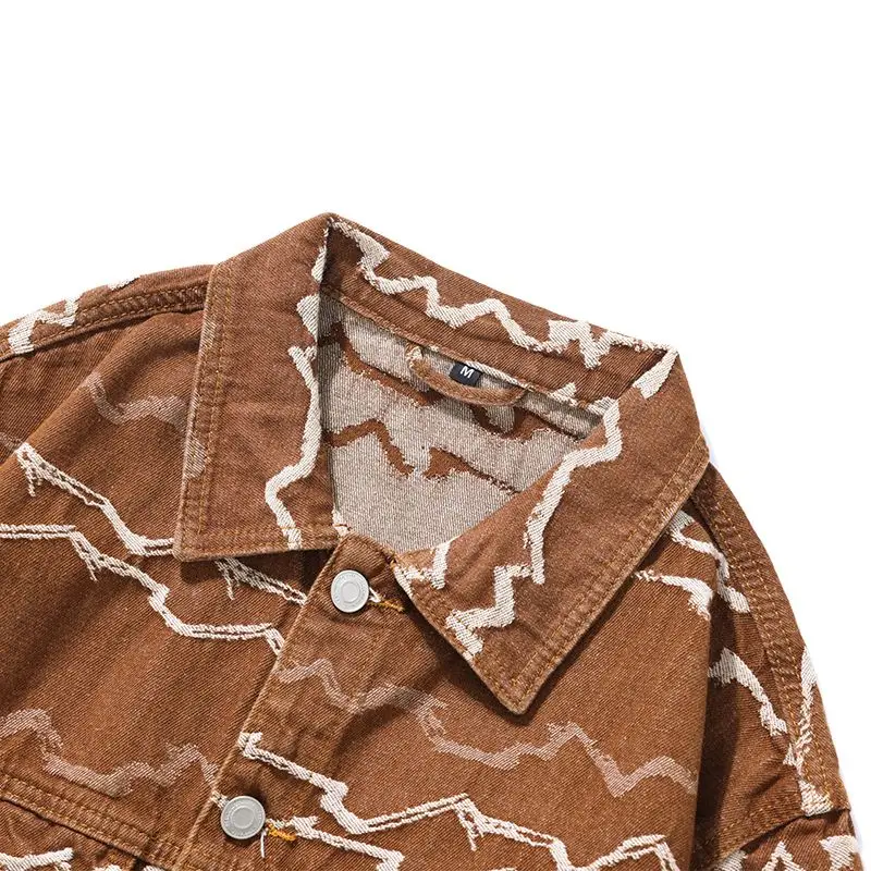 Винтажная джинсовая куртка свободного кроя для мужчин уличная мода американский