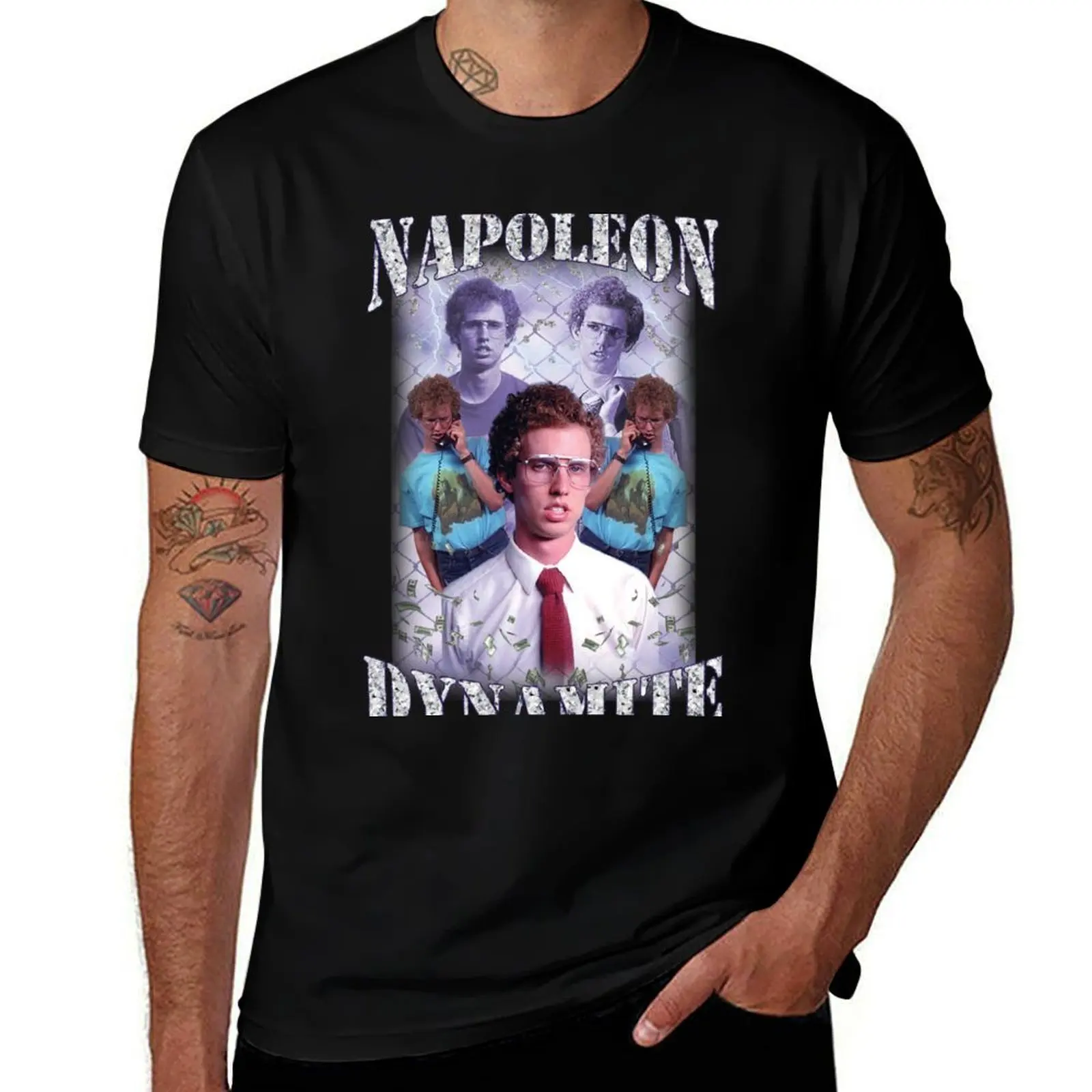 Фото Винтажная футболка Napoleon Dynamite в стиле бутлег, дышащая, для работы №1
