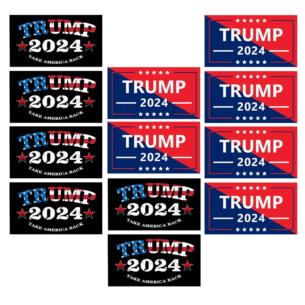 

20 Pcs Car Stickers USA Election Day Decoration Creative Window 2024 Decorations Fridge Body Trump