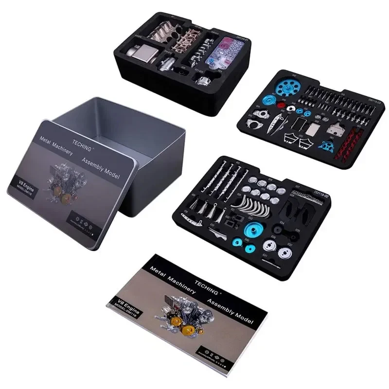 Модель двигателя TECHING V8