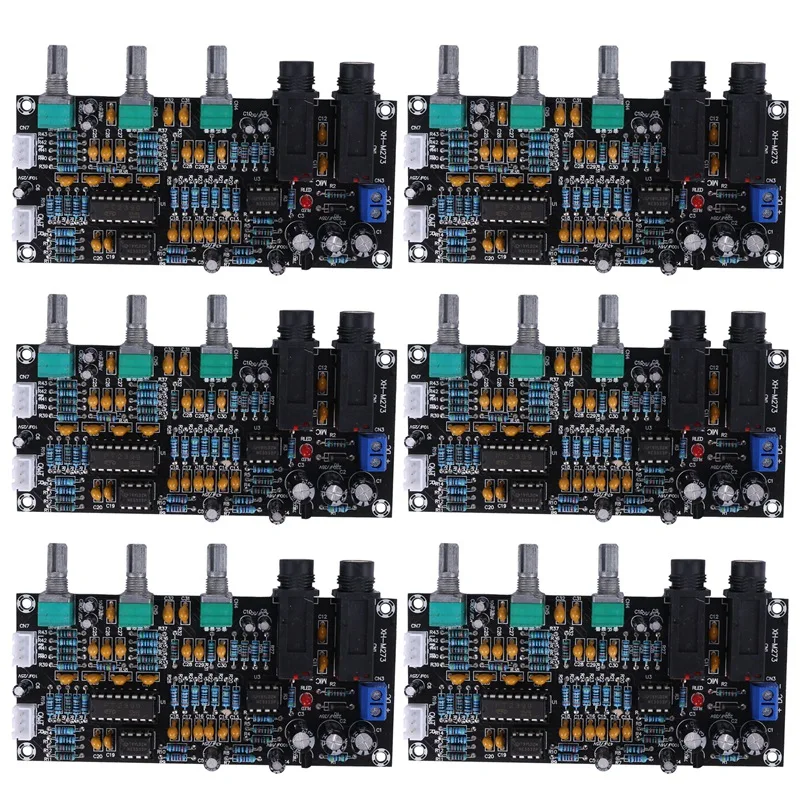 

6X PT2399 Digital Microphone Amplifier Board Reverberation Karaoke Reverb Amplifier NE5532 Pre-Amplifier Tone Board