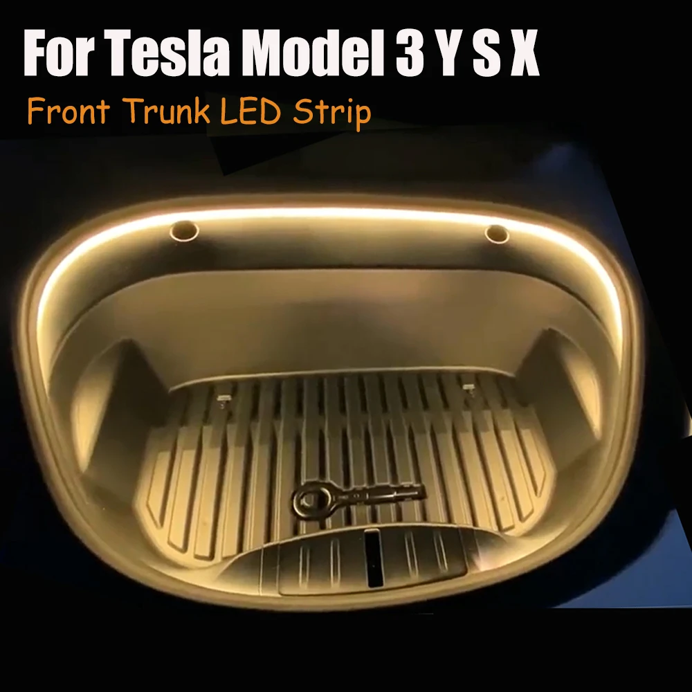 

Frunk Brighten LED Strip Modified Lighting 5M Waterproof Flexible Front Trunk Silicone Light for Tesla Model 3 Y S X