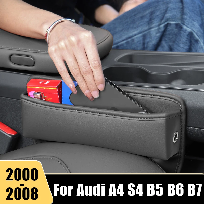 

Car Seat Crevice Storage Box For Audi A4 S4 B5 B6 B7 2000 2001 2002 2003 2004 2005 2006 2007 2008 Phone Card Holder Organizer