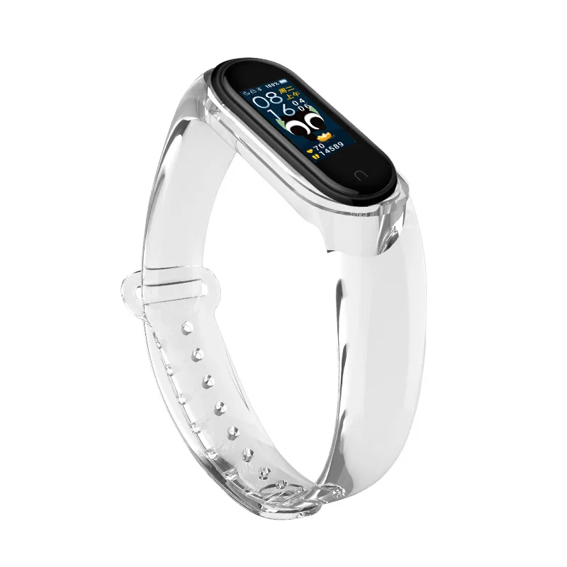 

Ремешок прозрачный силиконовый для Xiaomi Mi Band 4 5, браслет для Xiomi Mi Band 4 Xiami Amazfit Band 5 Mi Sport