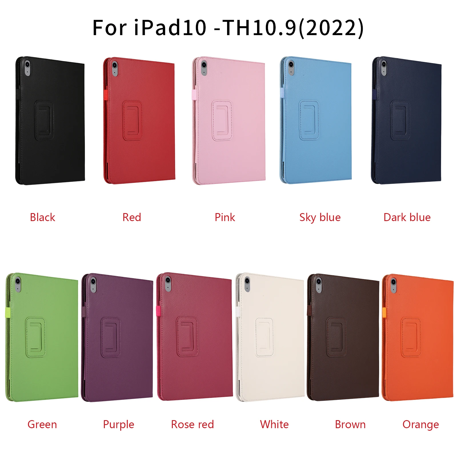 Folio Case for iPad 10.2 2021 2020 iPad 10th 10.9 2022 Magnetic Stand Holder Tablet Shell for iPad7 Gen 2019 Protective Cover images - 6