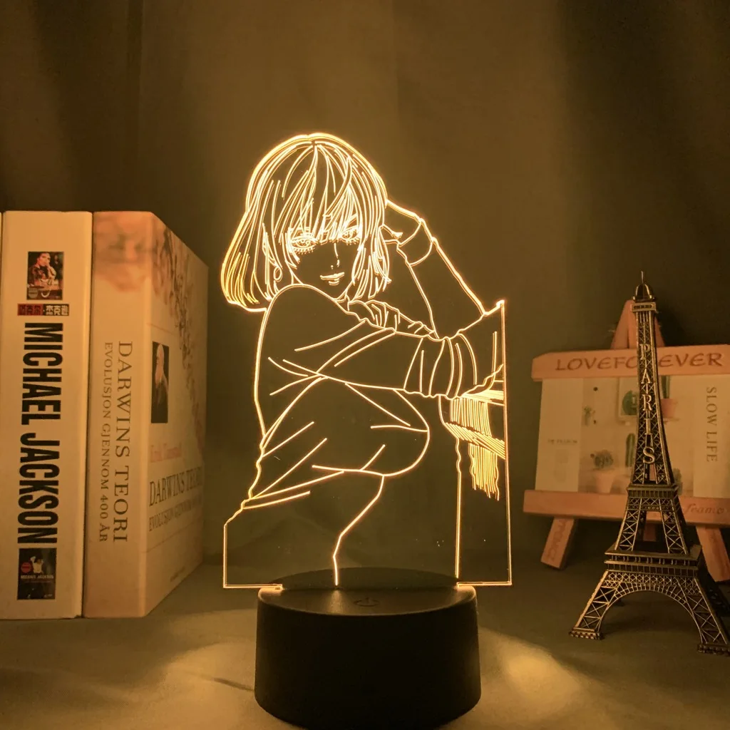 3D ночник в стиле аниме One Punch Man со счастливой снежью для спальни декоративный