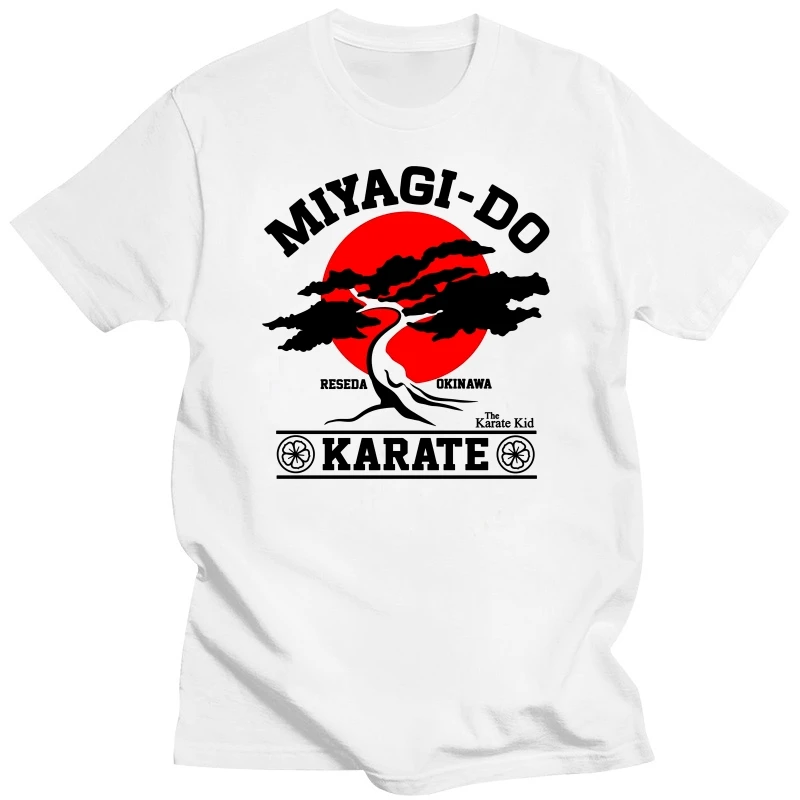 summer t-shirt men brand teeshirt Homme T-shirt Miyagi Do Bonsai Tree Karate Kid Martialer Arts Japan Mens T-shirt Euro size