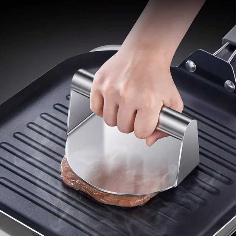 430 stainless steel hamburger meat press circular square burger meat press kitchen tool meat press plate 1PC 430 stainless steel hamburger meat press circular square burger meat press kitchen tool meat press plate 1PC