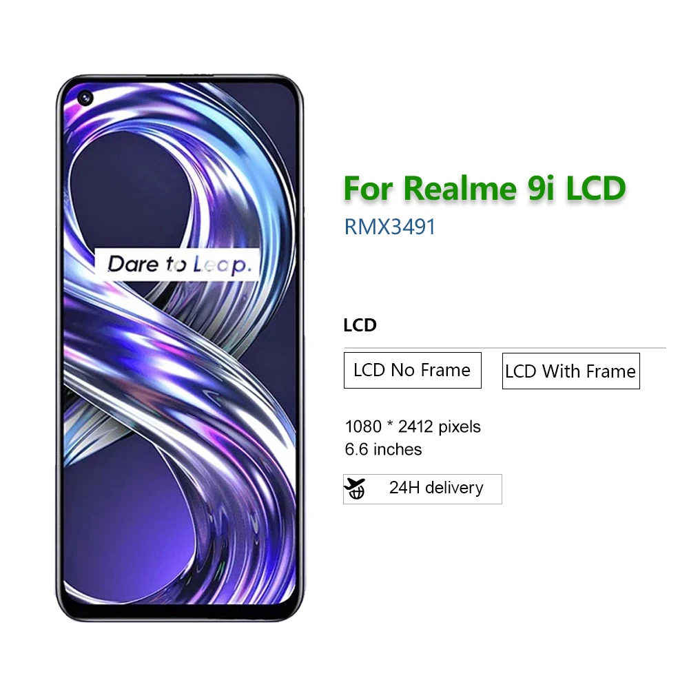 6 &quotдля OPPO Realme 9i ЖК-дисплей RMX3491 дигитайзер сенсорного экрана в сборе для 9I 8I