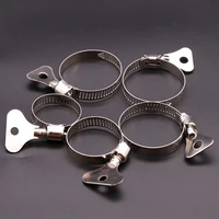 wing type handle stainless steel pipe clamps worm drivewater pipemarine clip