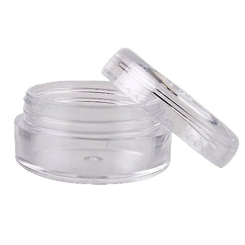 50 Pieces Portable Cosmetic Sample Containers 5 Gram Plastic Cream Pot Jars  Travel Bottling Bottle When You Travel