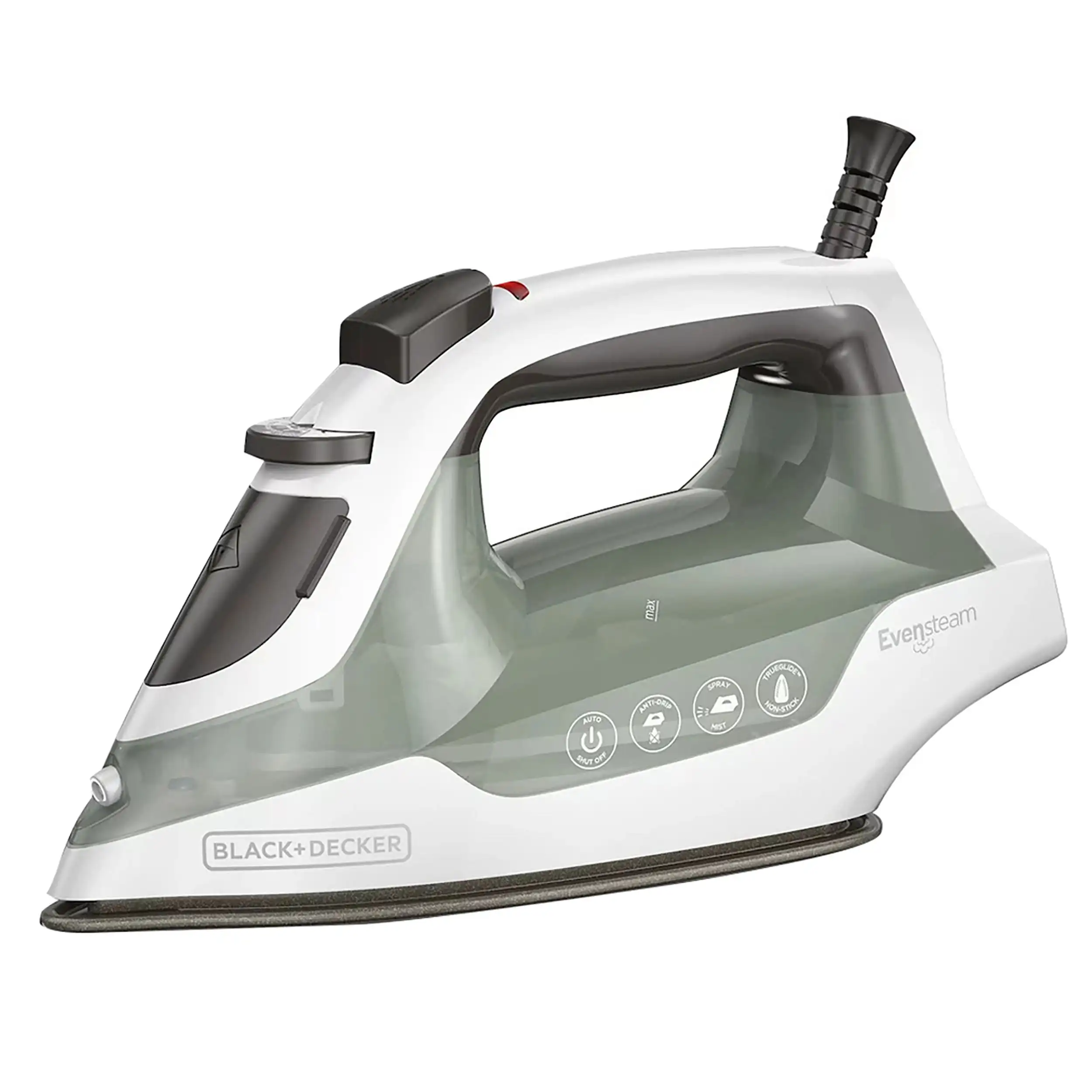 

Black and Easy Steam Compact Clothing Iron in Grey
