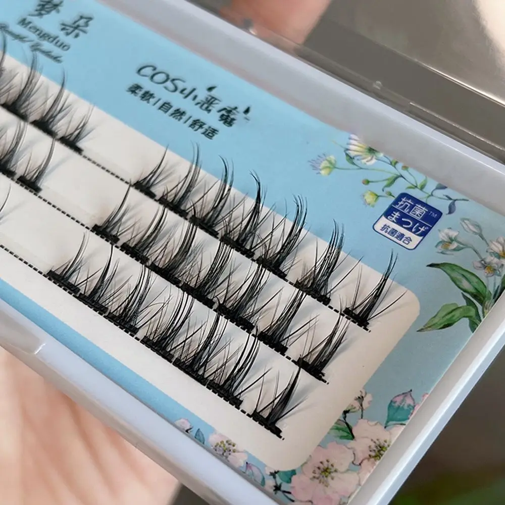 Модные накладные ресницы в стиле аниме искусственные ручной работы натуральные