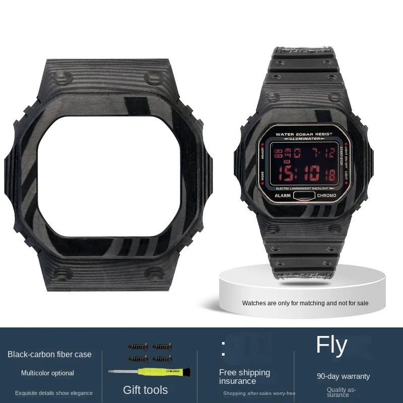 Для Casio DW5600/Фотообои маленькие квадратные водонепроницаемые ремешки из