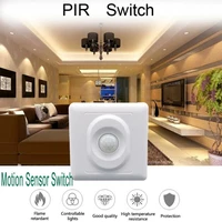 automatic infrared pir body motion sensor switch wall mount led night light 220v for automatic lighting corridors corridors