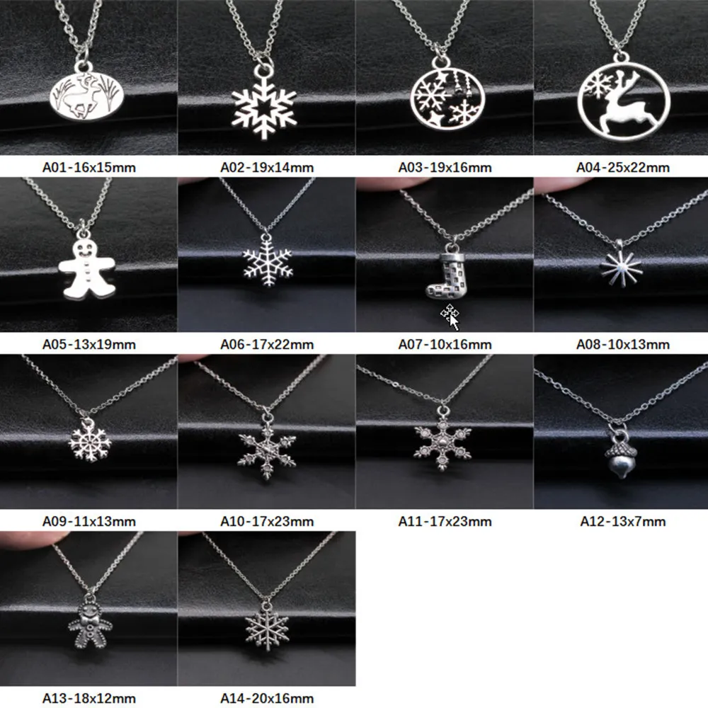 

New Arrival Christmas Charms Pendants Necklace Female Gift Fashion
