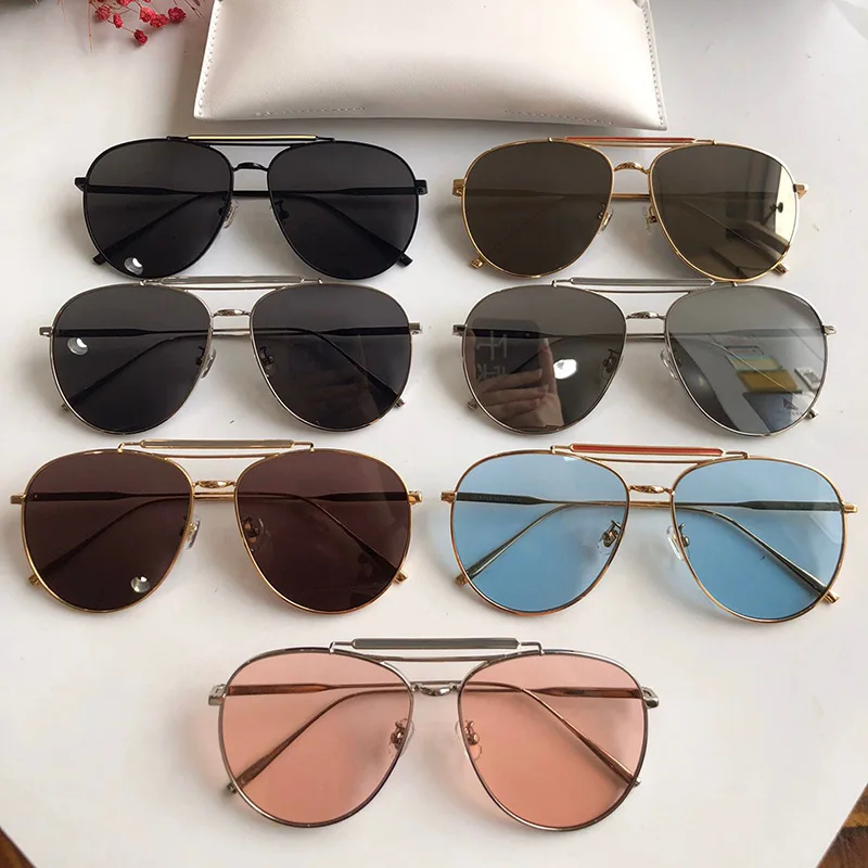 

2020 New Fashion Korea Brand designer GENTLE eyeglasses Mio mio Pilot sunglasses momen men Oculos Gafas De Sol with logo