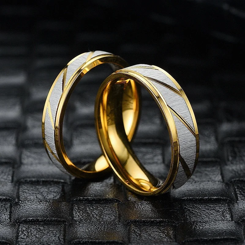 

Surprise Price Jewellery New Gold Stainless Steel Couple Fashionable Flower Ring Party Trendy Statement Rings for Women Girls