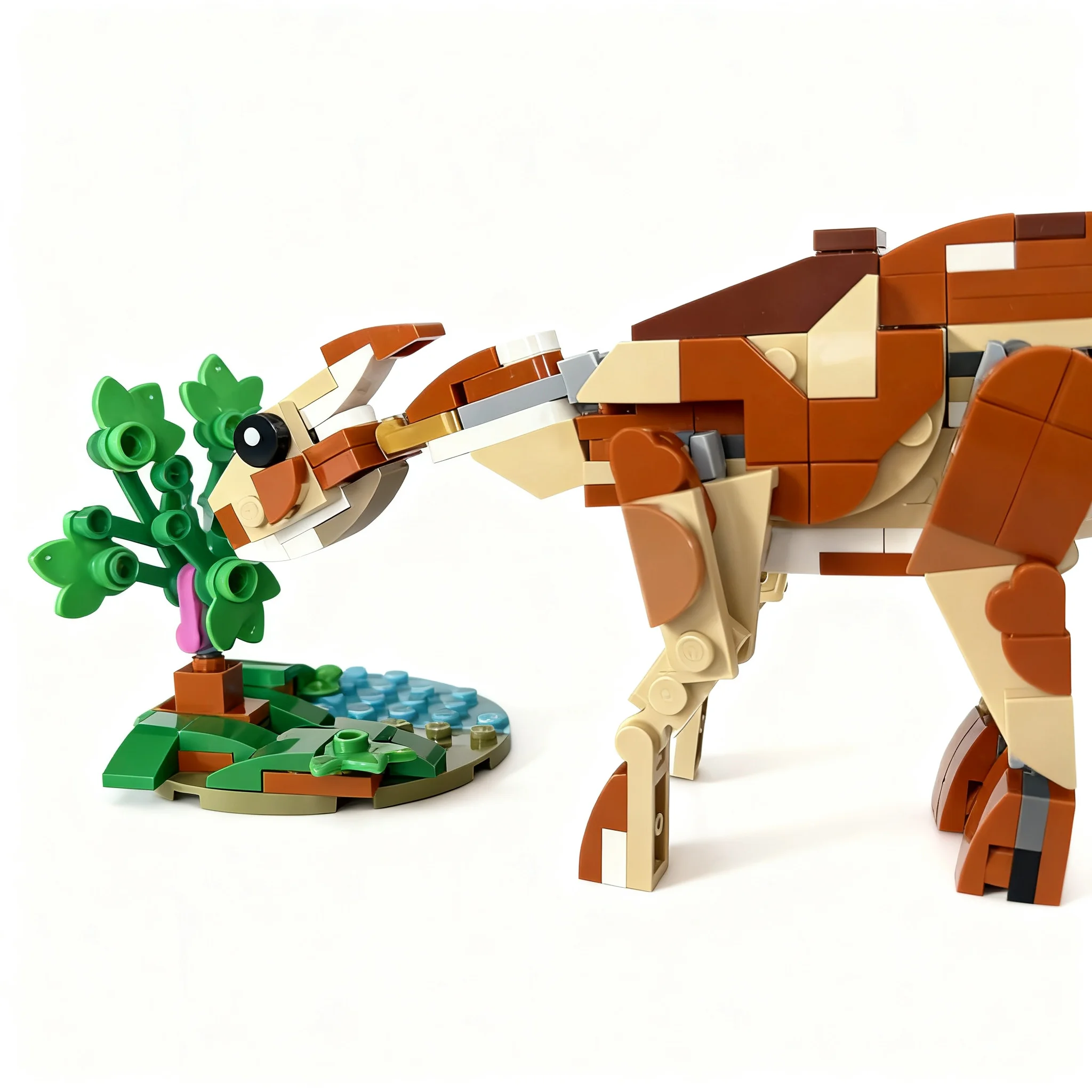 Фото 219 деталей MOC Паразауролофус Creator Creator 3-в-1 Модель-игрушка Конструктор Строительные блоки Рождественский подарок Обучающий декоративный набор №3