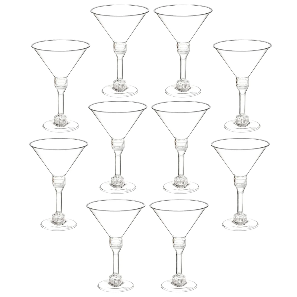 10 Pcs Plastic Cups Party Beverage Drink for Cocktail Gobstoppers Espresso Martini Glasses