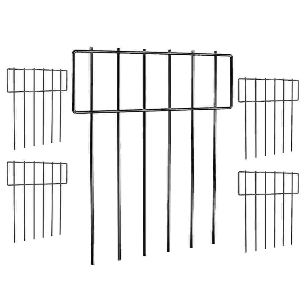 

5 Pcs Animal Barrier Fence Courtyard Garden Decor Lawn Borders Decorative Flower Bed Iron Edging