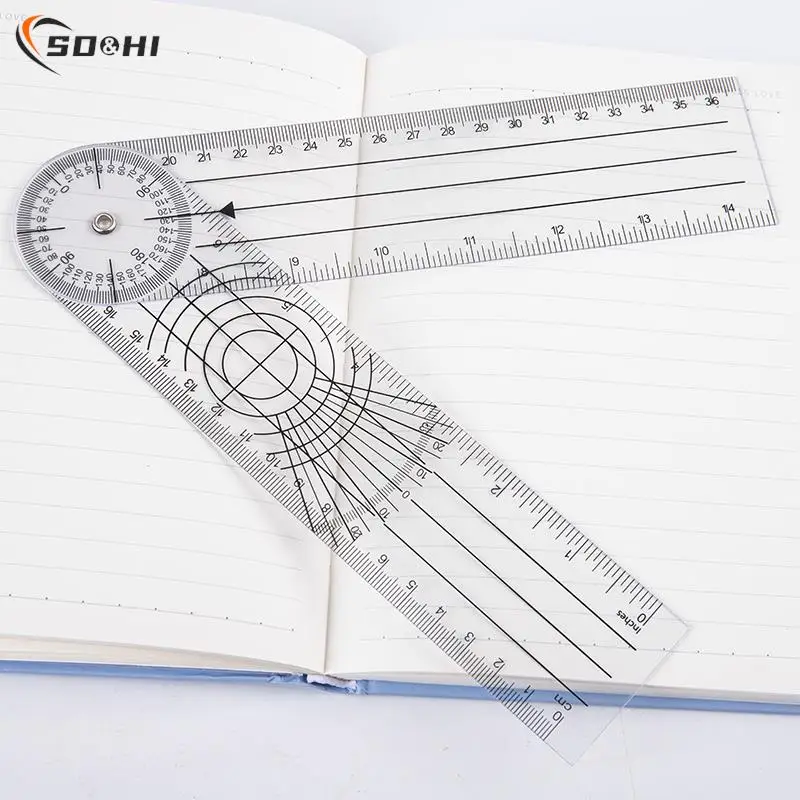 

1PC 0-140mm 360° Goniometer Angle Medical Spinal Angle Ruler Angle Inclinometer Ruler Protractor Angle Finder Measuring Tool