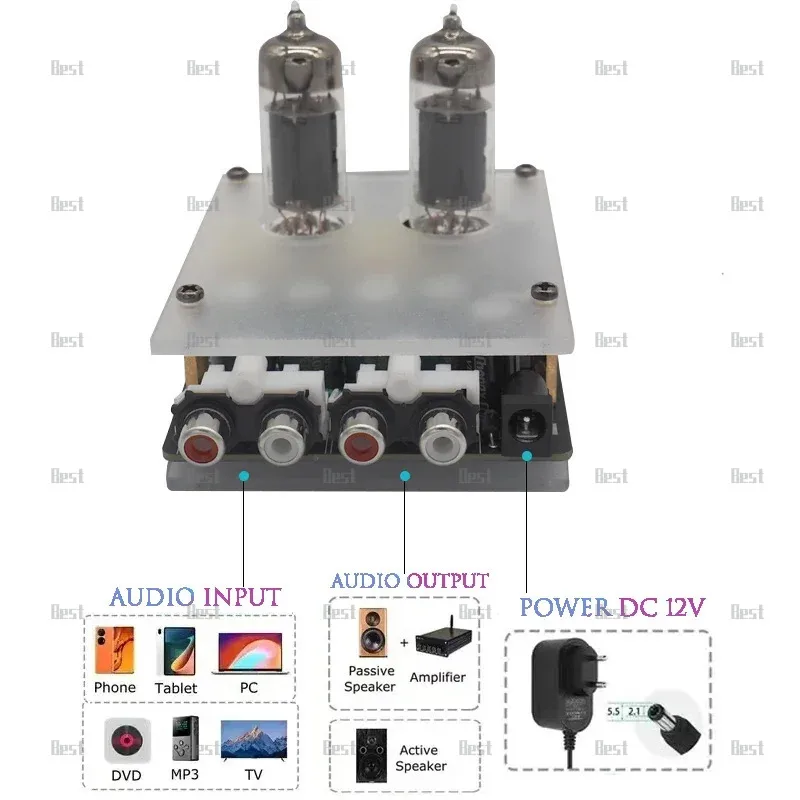 Фото Acessórios DIY Para Substituir O Pré-amplificador Tubo 6A2 Atualizado, Alto-falante Áudio Com Buffer Alta Filida №1
