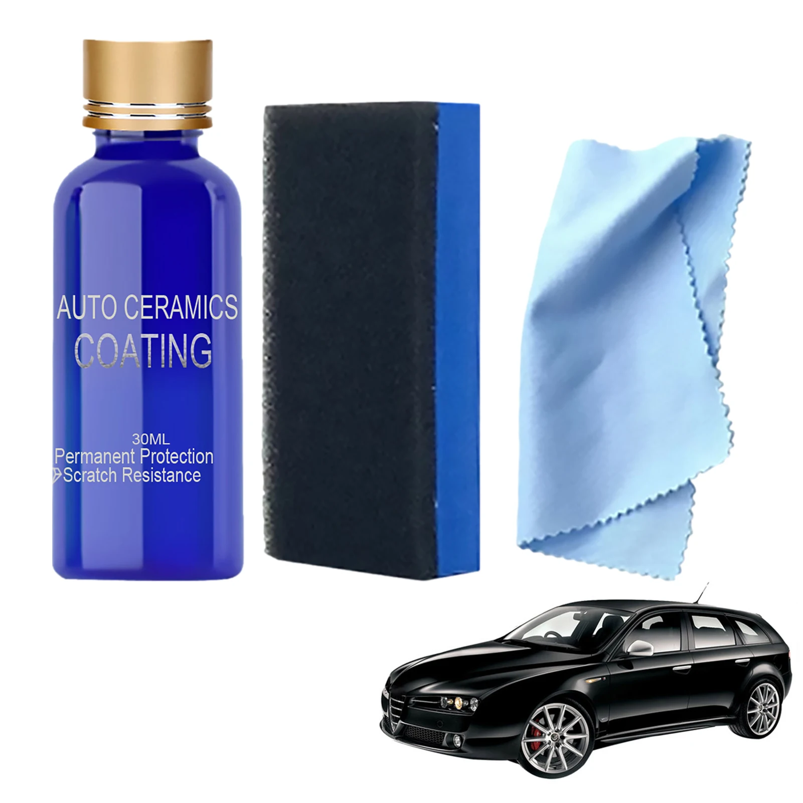 

10H Ceramic Coating 10H High Gloss Anti-Scratch Nano Ceramic Coating High Gloss Anti-Scratch Automotive Polishing Set For Car