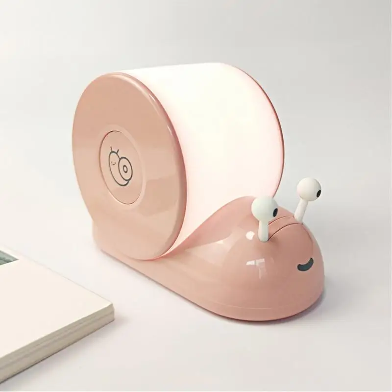 Новинка прикроватная лампа Snail светильник 6500k 800 мАч с датчиком плавным