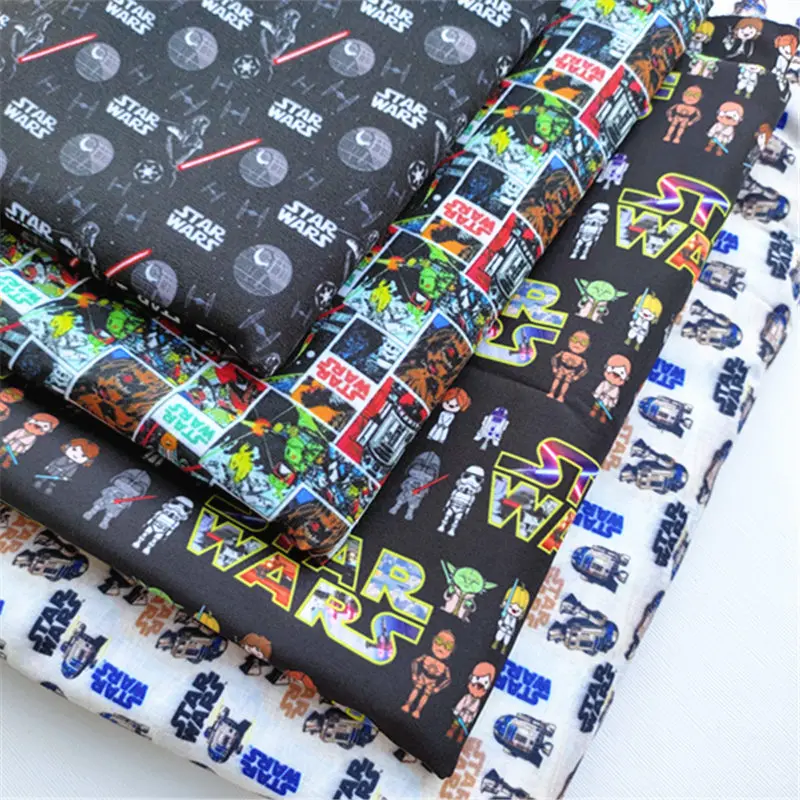 45X145cm movie character Print Polyester star wars fabric cotton DIY cloth Material Handmade F2636