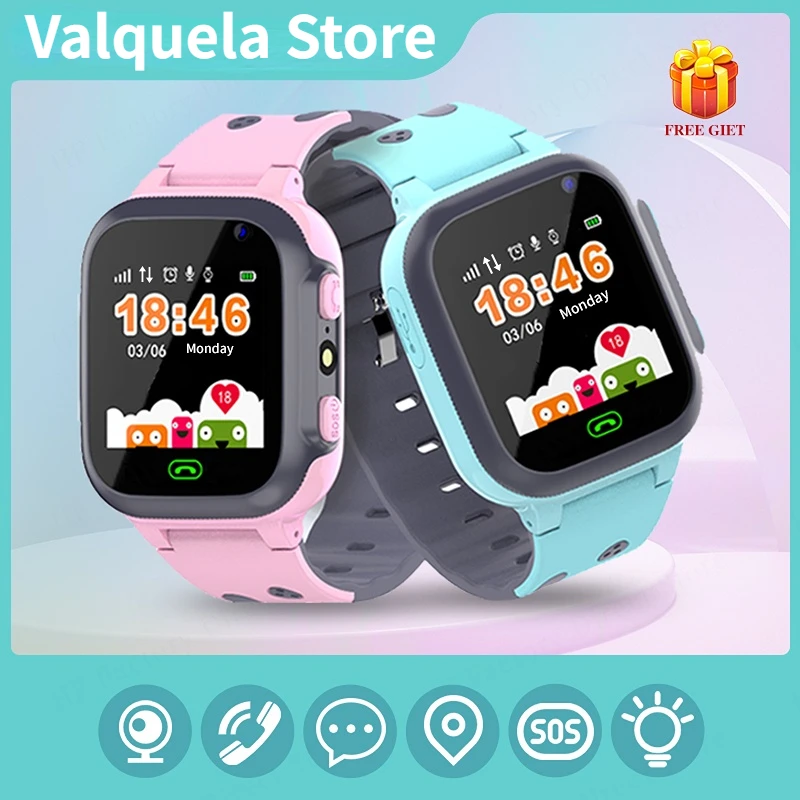 

Kids Smart Watch Sim Card Call Phone Smartwatch For Children Student SOS Photo Camera LBS Location Gift For Boys Girls Watches
