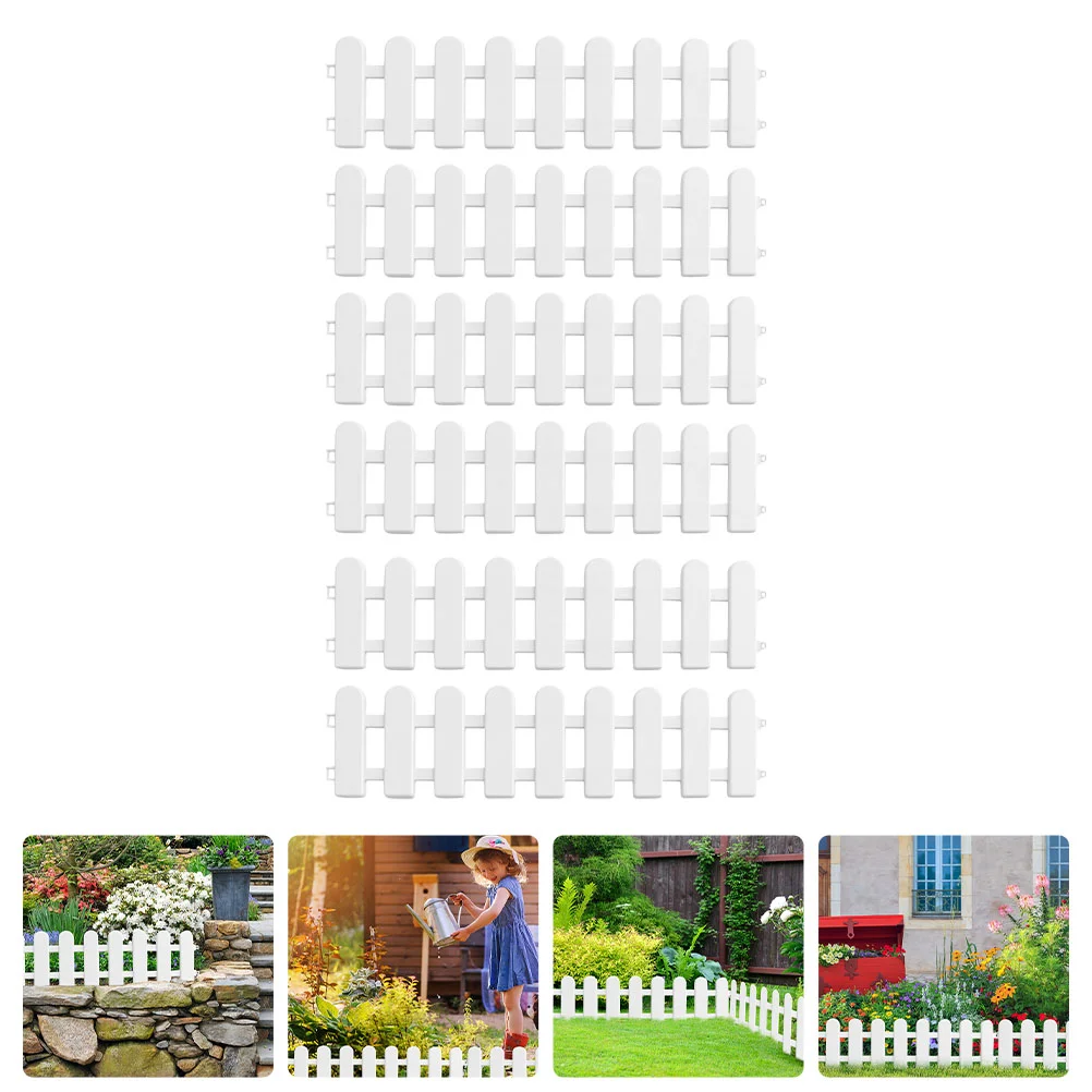 

6pcs Garden Fences Small Fences Garden Lawn Edging Fences Decorative Fences