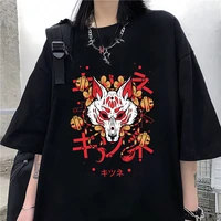 womens t shirt summer loose fashion woman blouses 2022 t shirt casual short sleeve cat japanese anime print clothing tops y2k